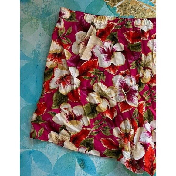 COPY - Vintage Victoria’s Secret Sleep Shorts Small Tropical Floral Gold Label - Picture 7 of 8
